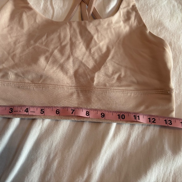Lululemon Long Line Energy Bra in Blush Nude Size 8 - Picture 9 of 10